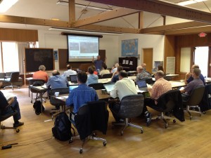 Forage fish study panel at Whiteley Center at Friday Harbor Labs. Photo by Tessa Francis.