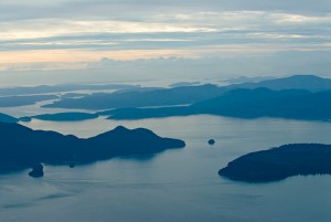 Aerial view of Puget Sound. Photo by Jason Byal.