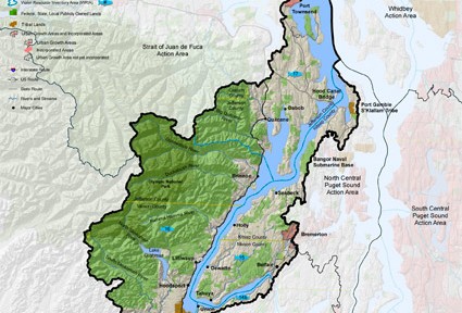 map of Hood Canal Action Area