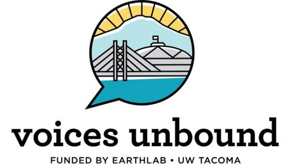 The Voices Unbound podcast logo.