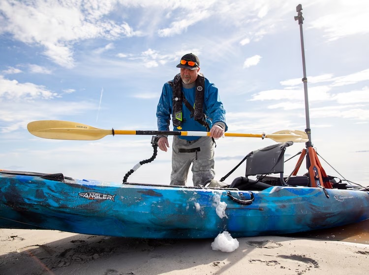 Brian Footen and his Kayak